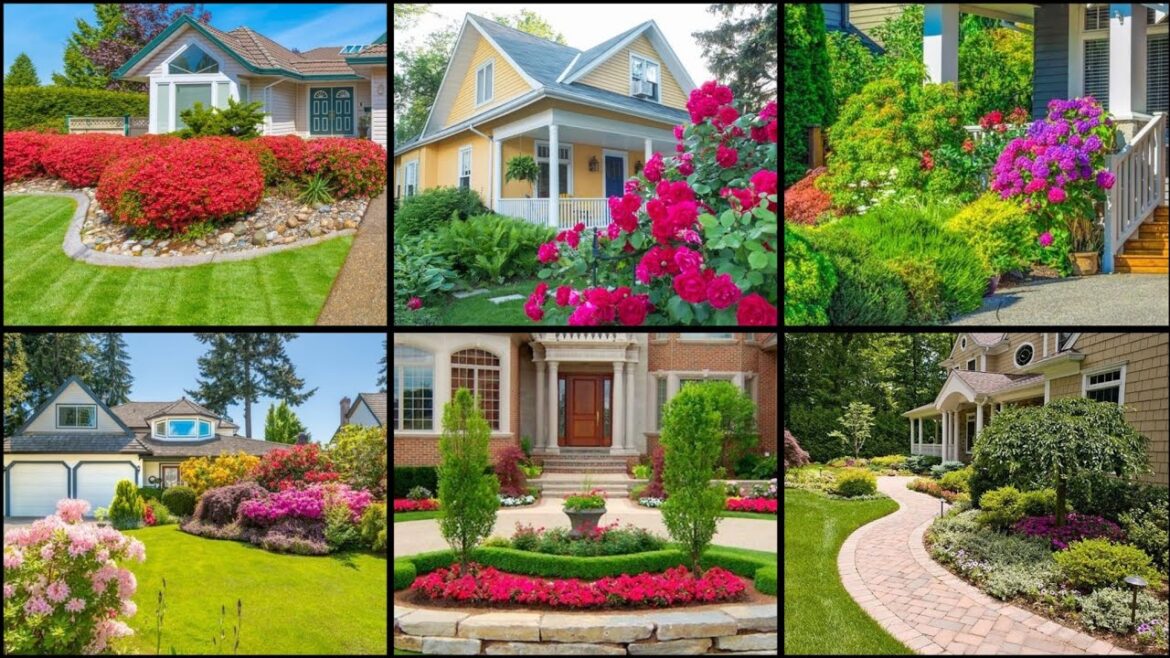 Front Yard Landscaping Garden Design Ideas || Front Yard Garden || Front Yard Decorating Ideas