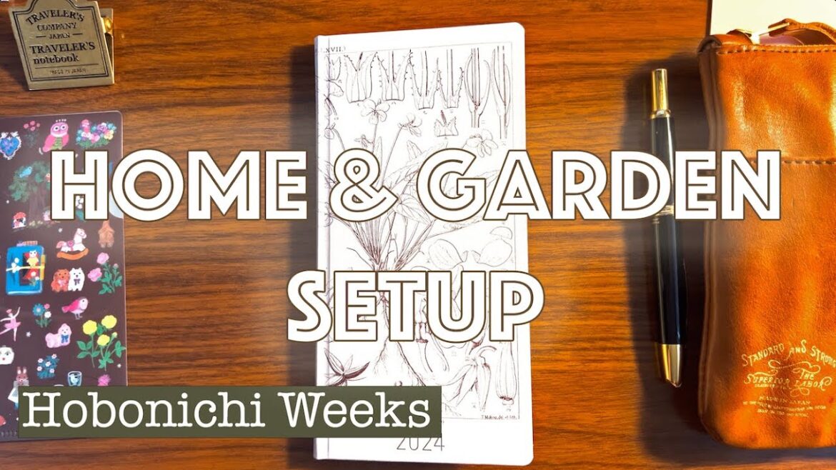 Creating new habits for 2024 with my home and garden Hobonichi Weeks | Functional planner setup 2024