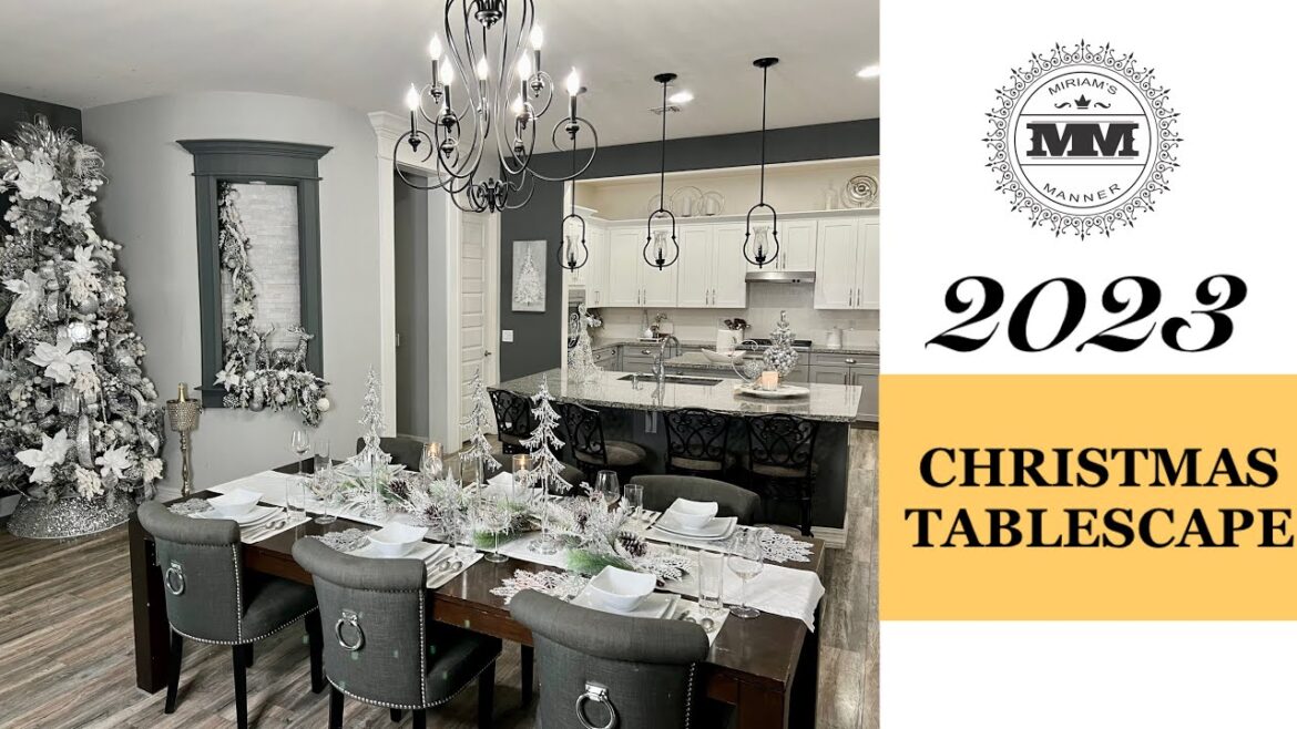2023 Elegant Christmas Table Setting