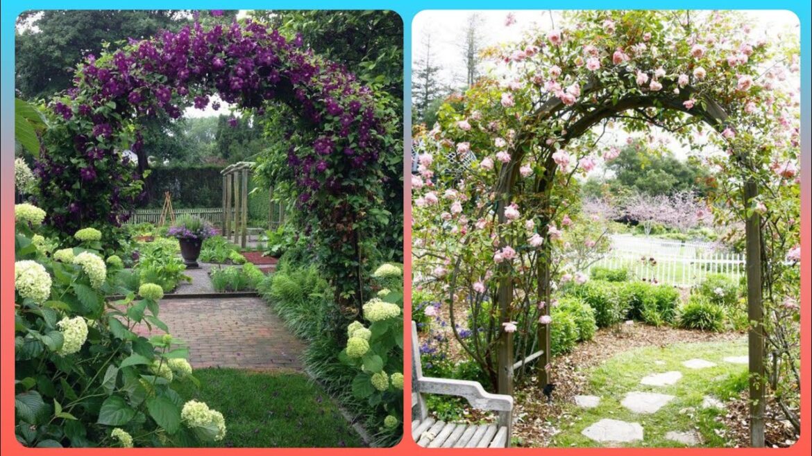 Fabulous Garden Metal Arbor Design - Garden Makeover - Cenador de metal para jardín