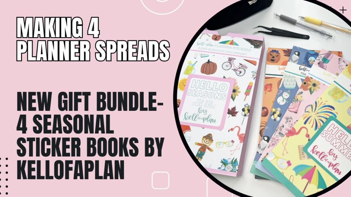Unboxing & Plan With Me | 4 Planner Spreads! Kellofaplan Seasonal Bundle