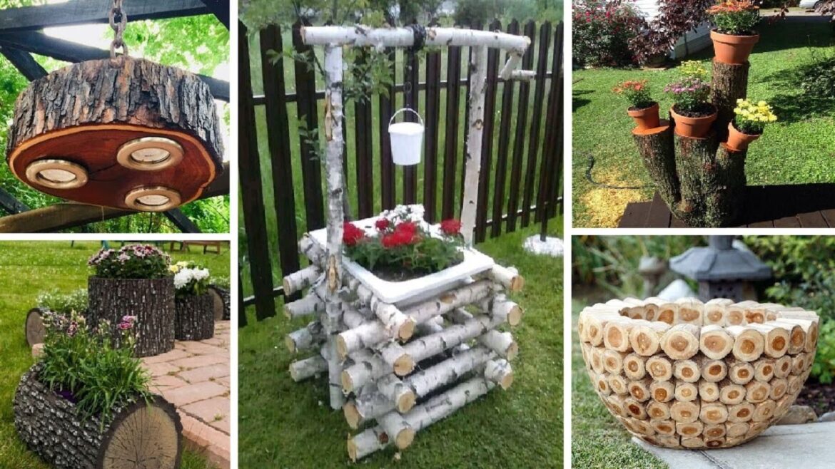 19 Amazing DIY Tree Log Projects for Your Garden | garden ideas