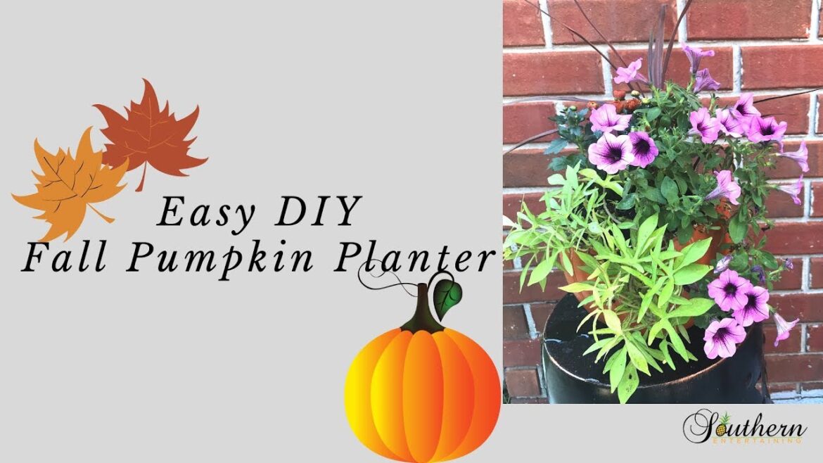 Easy DIY Fall Pumpkin Planter|Container Gardening Easy DIY Fall Pumpkin Planter|Container Gardening