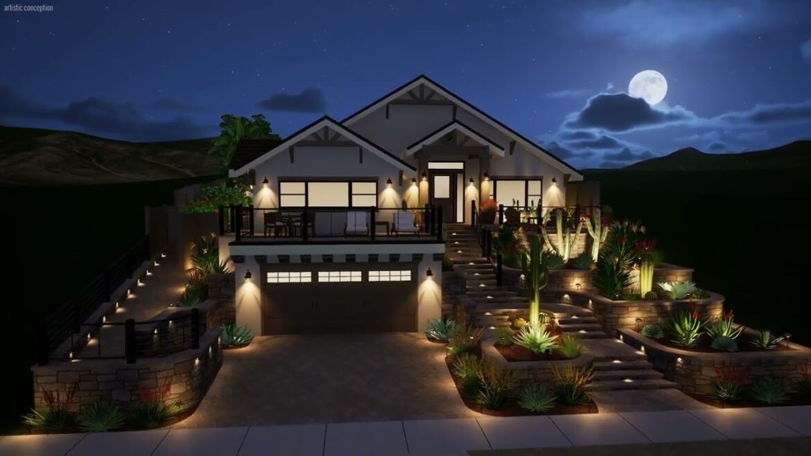 3D Landscape Design - La Jolla, CA - Full House Makeover