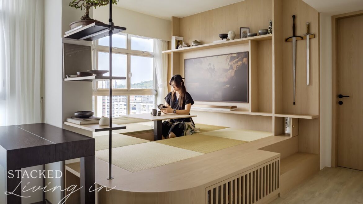 Inside A Multifunctional 732 Sqft Japanese Modern HDB Home