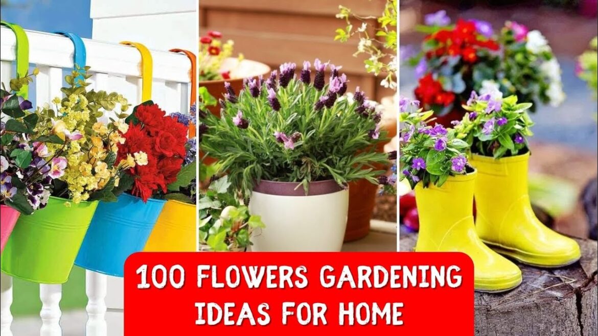 100 Flowers gardening ideas for home 🍀 Garden design