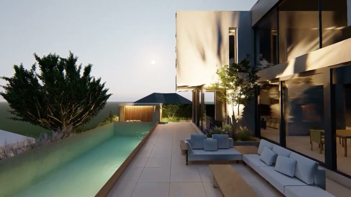 😍LIGHTING Concept / MODERN Garden DESIGN IDEAS / with POOL /Transformation /Sketchup