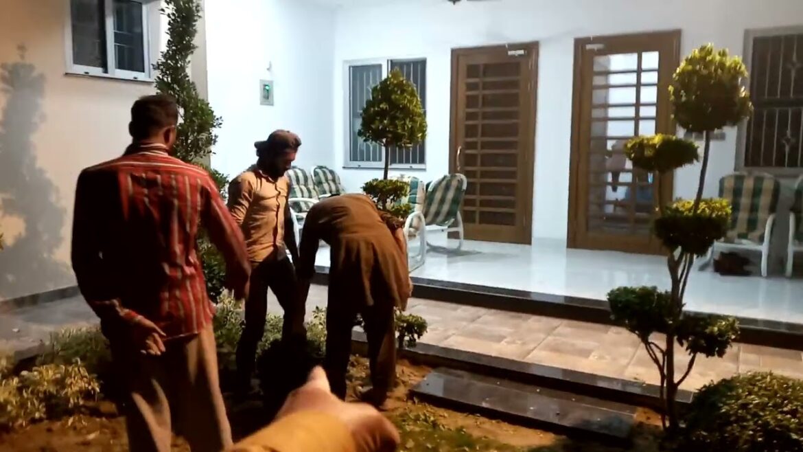 Night work Project Landscape of Arifwala city 2 Kunal inside Garden landscaping Designer Ahmad ch