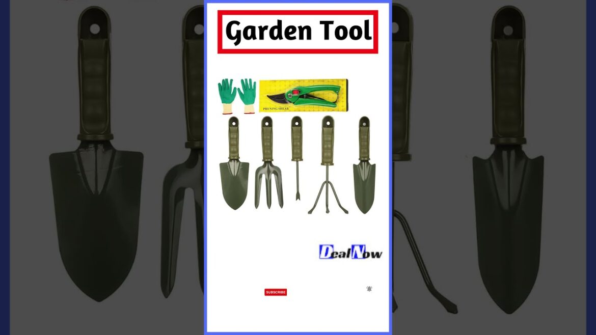 Bulfyss 7 Pieces Gardening Tools - Seed Handheld Shovel Rake Spade Trowel with Pruning Shear