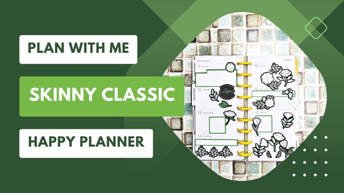 Plan with me skinny classic Happy Planner
