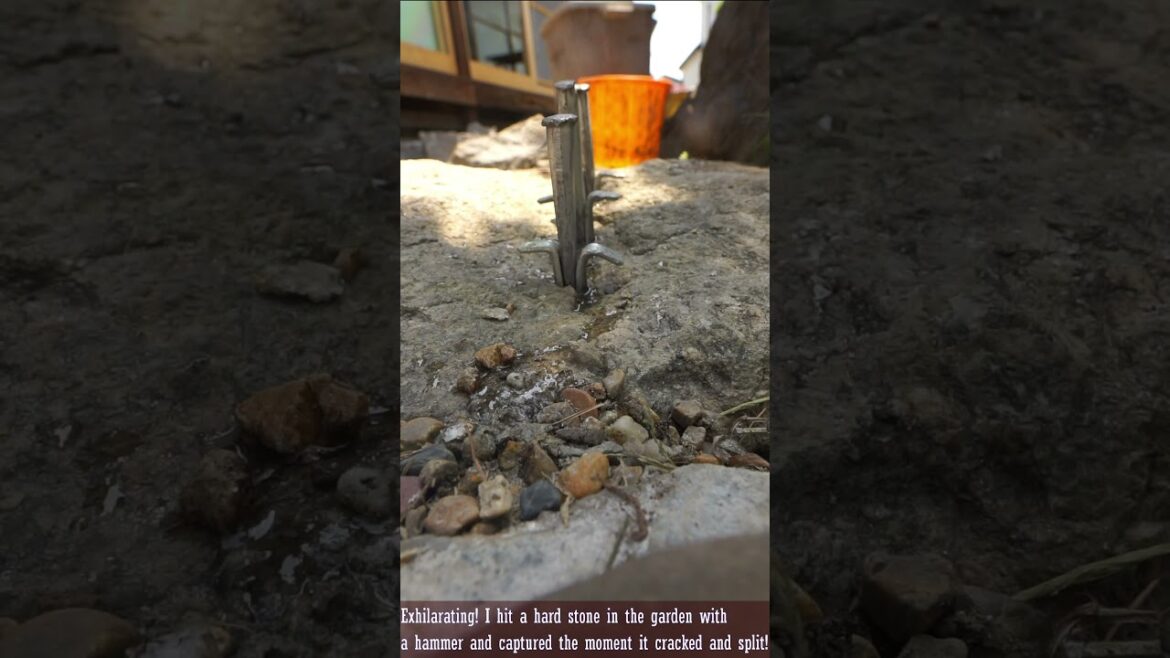 Best Decisive Moment31 Clipping Crack Rock Harf with Hand Chisel Hammer. Breaking The Rock #shorts Best Decisive Moment31 Clipping Crack Rock Harf with Hand Chisel Hammer. Breaking The Rock #shorts