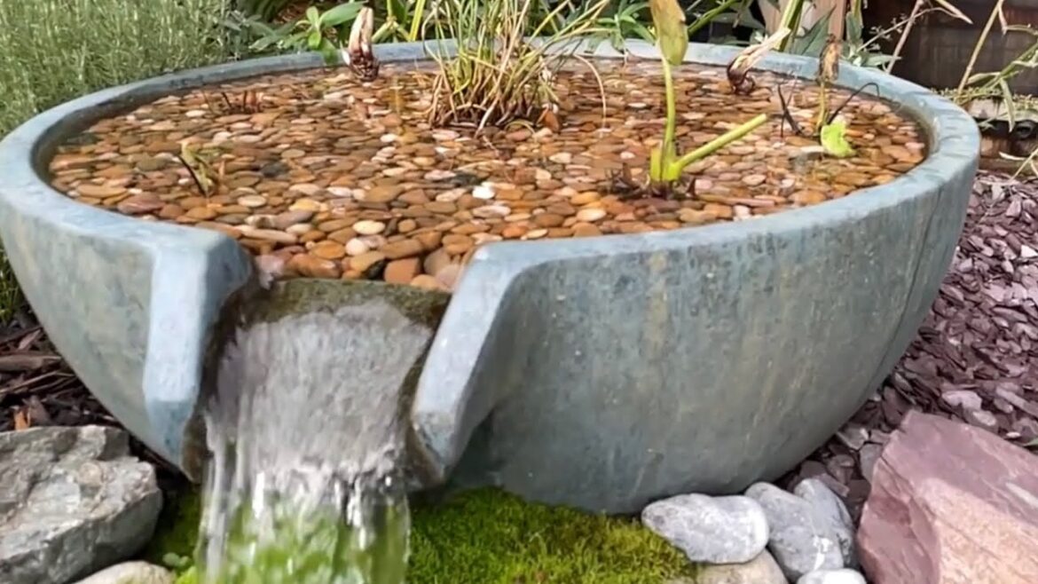 Aquascape Spillway bowl converted to mini Wetland Filter Pt2