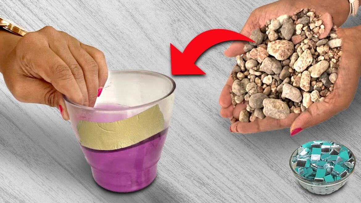 DIY | इससे मात्र ₹20 में सजाएं #Garden 😱 | craft ideas For Garden | Making Cement Pots lippan art DIY | इससे मात्र ₹20 में सजाएं #Garden 😱 | craft ideas For Garden | Making Cement Pots lippan art