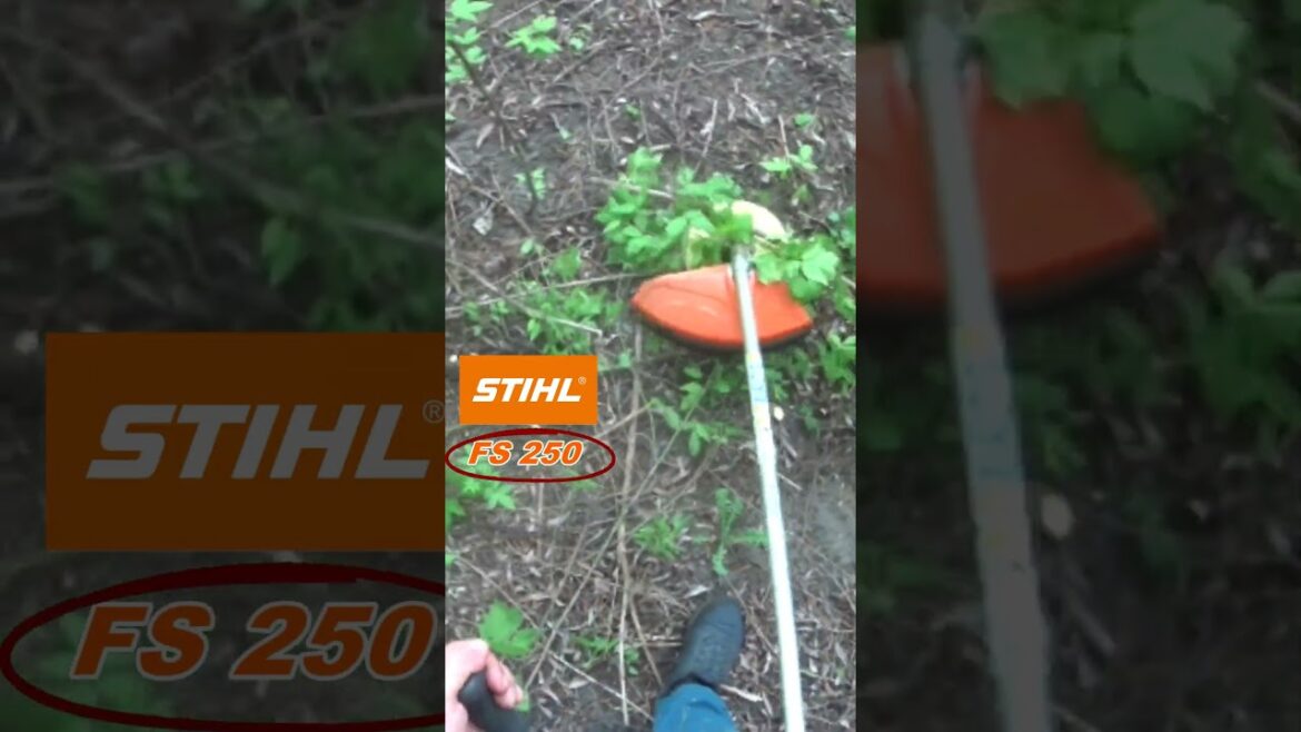 STIHL FS 250 trimmer with blade. #stihl #fs250 #trimmer #garden #gardentools #gardener #weedeater