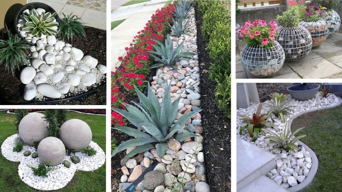 46 CHEAP and Easy Landscaping Ideas with Stone | garden ideas 46 CHEAP and Easy Landscaping Ideas with Stone | garden ideas