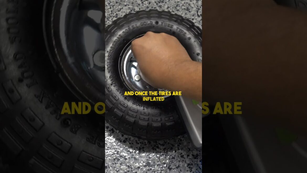 Easy Garden Cart Tire Replacement! 🛒🔧 #Shorts