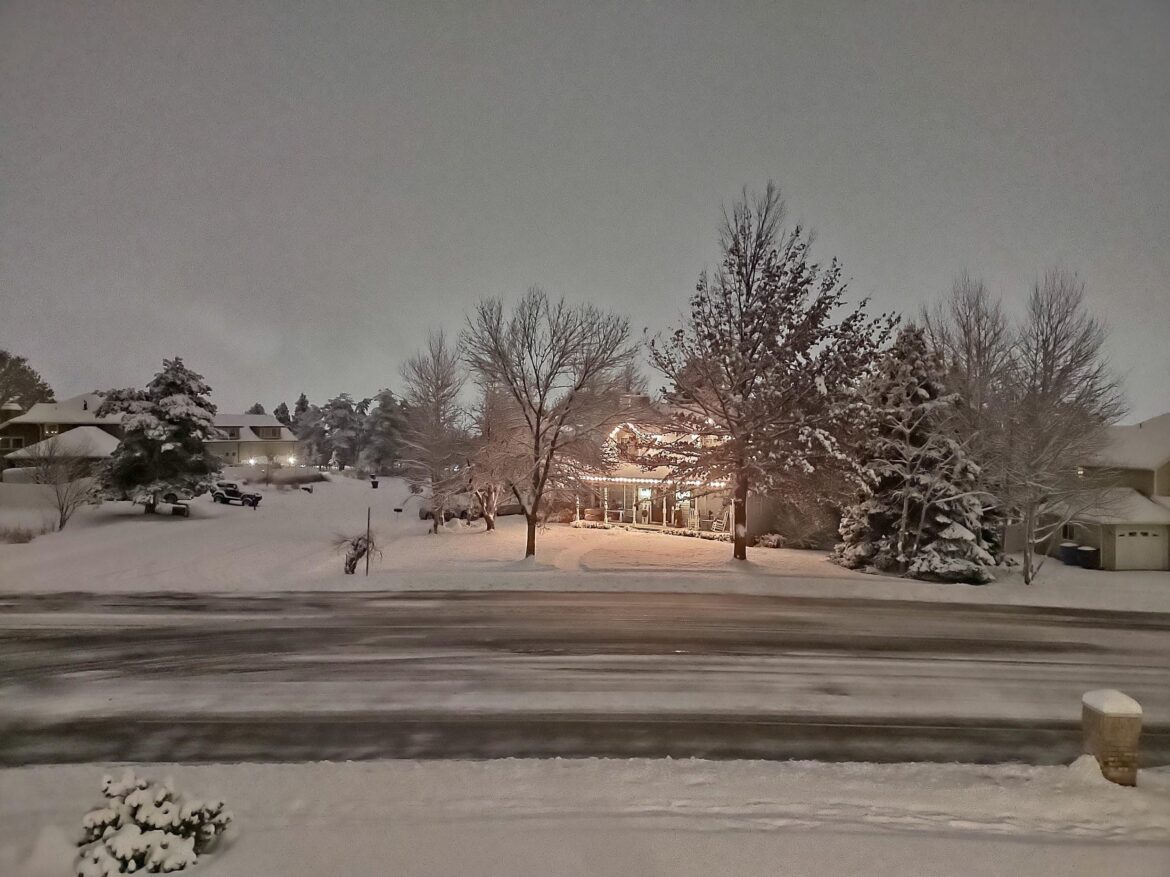 Who else cusses a little bit when the first snow flies but you didn't get the last of the leaves raked up and you are worried about your grass?