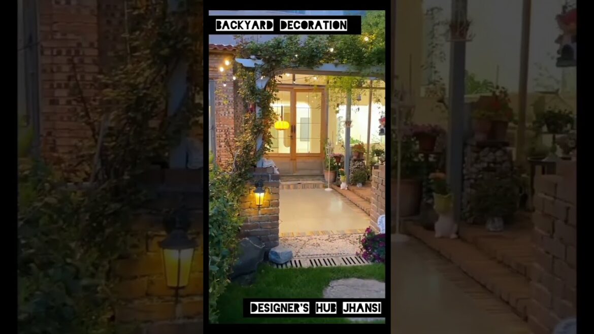 Backyard Decoration Ideas 🏠 Garden Ideas For Home #backyard #garden #shorts