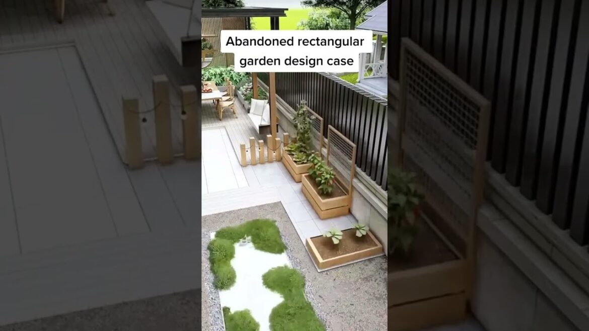 rectangular garden design case|| #interior #exteriordesign #architecture #creativity