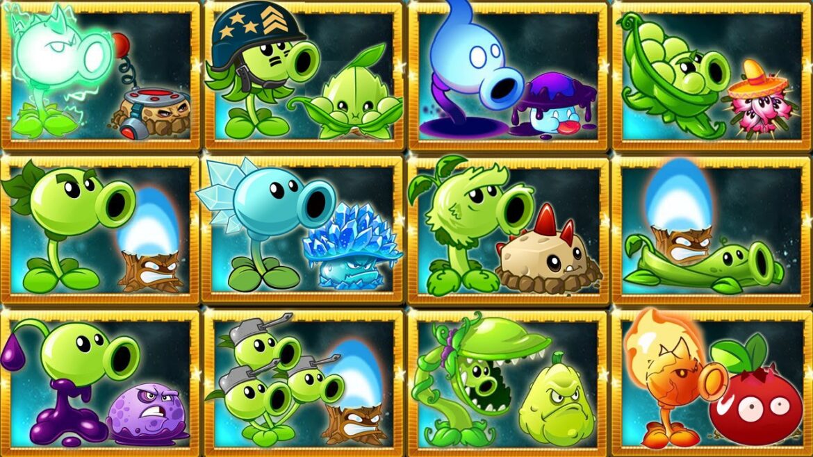 All PEA *3 & Support Plants Battlez - Who Will Win? - PvZ 2 Team Plant vs Team Plant
