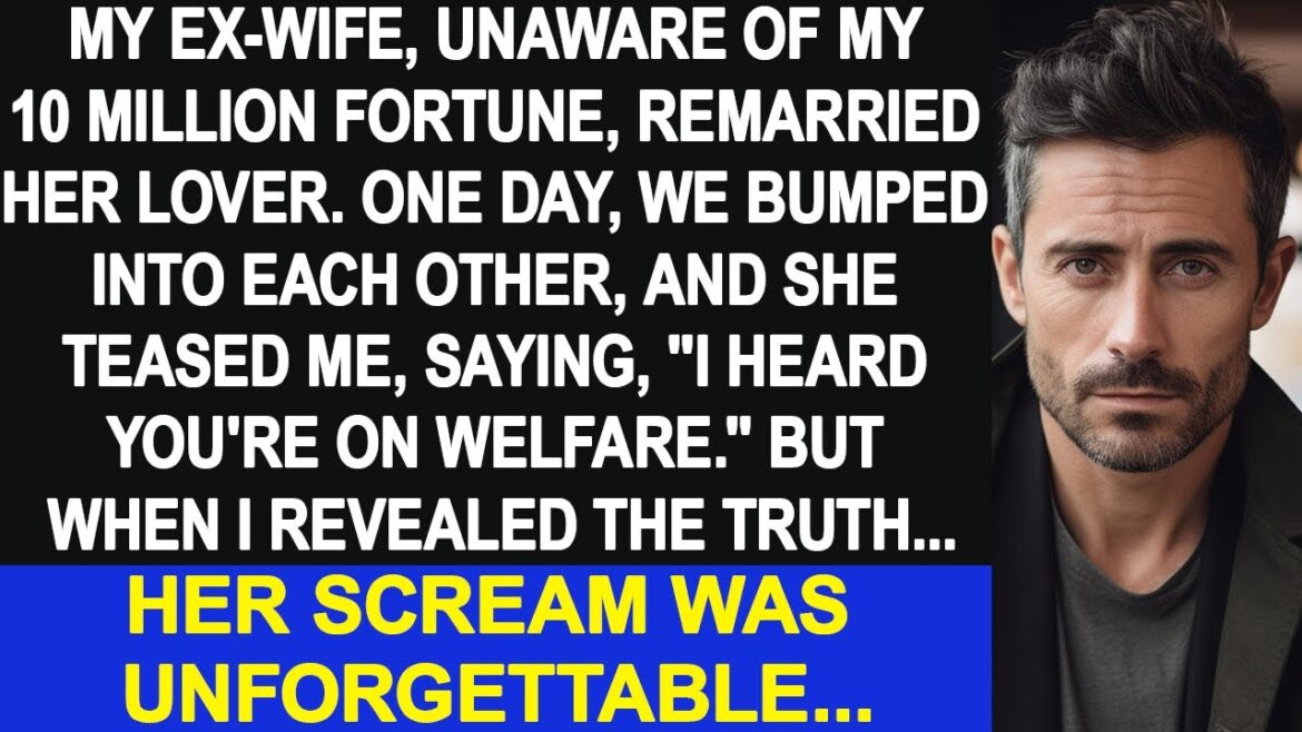 My ex-wife, remarried her lover. The scream when I told her the truth was unforgettable...