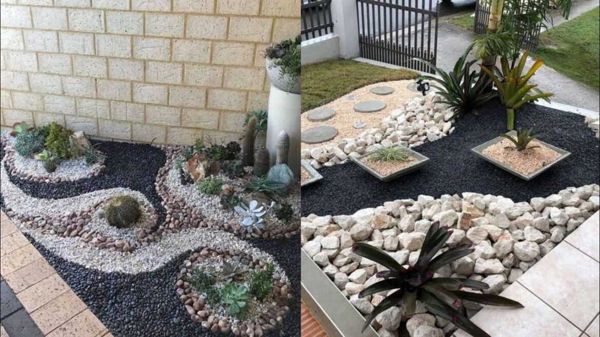 New River Rock Garden landscaping Design Ideas 2024 For Home Backyard/ Front Yard