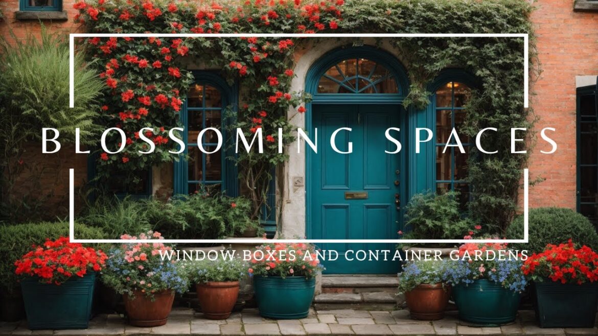 Blossoming Spaces-Window boxes and container gardens