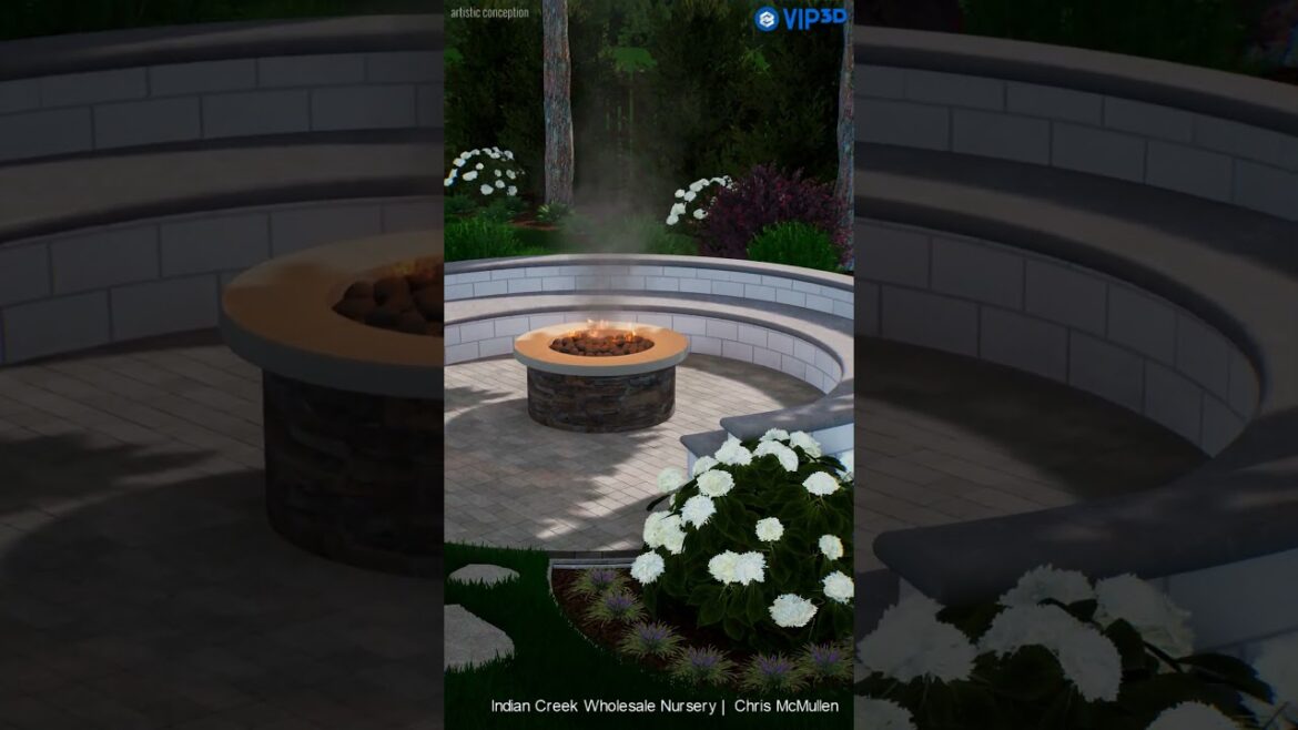 Imagine this is your new backyard! #landscaping  #backyarddesign  #firepits