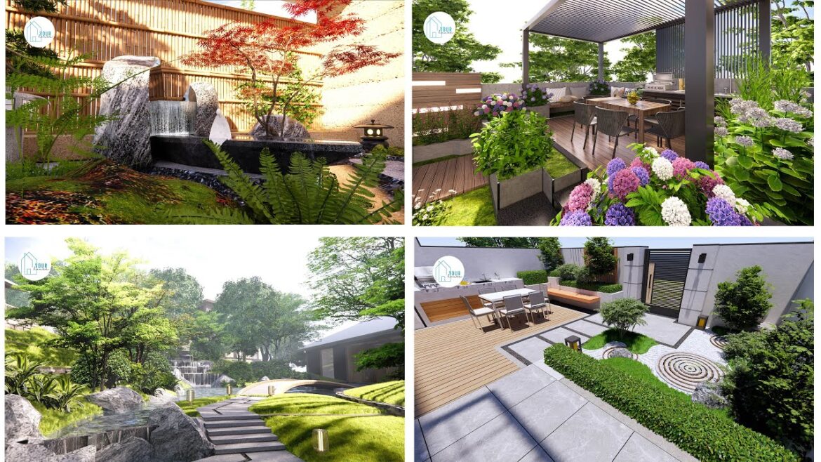 Top 5 most beautiful and popular garden designs today Top 5 most beautiful and popular garden designs today