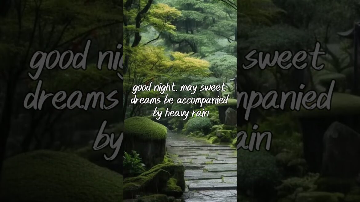 Rain sounds in a Japanese garden #rain #rainstormsounds #asmr #thunderstormsounds #relaxing
