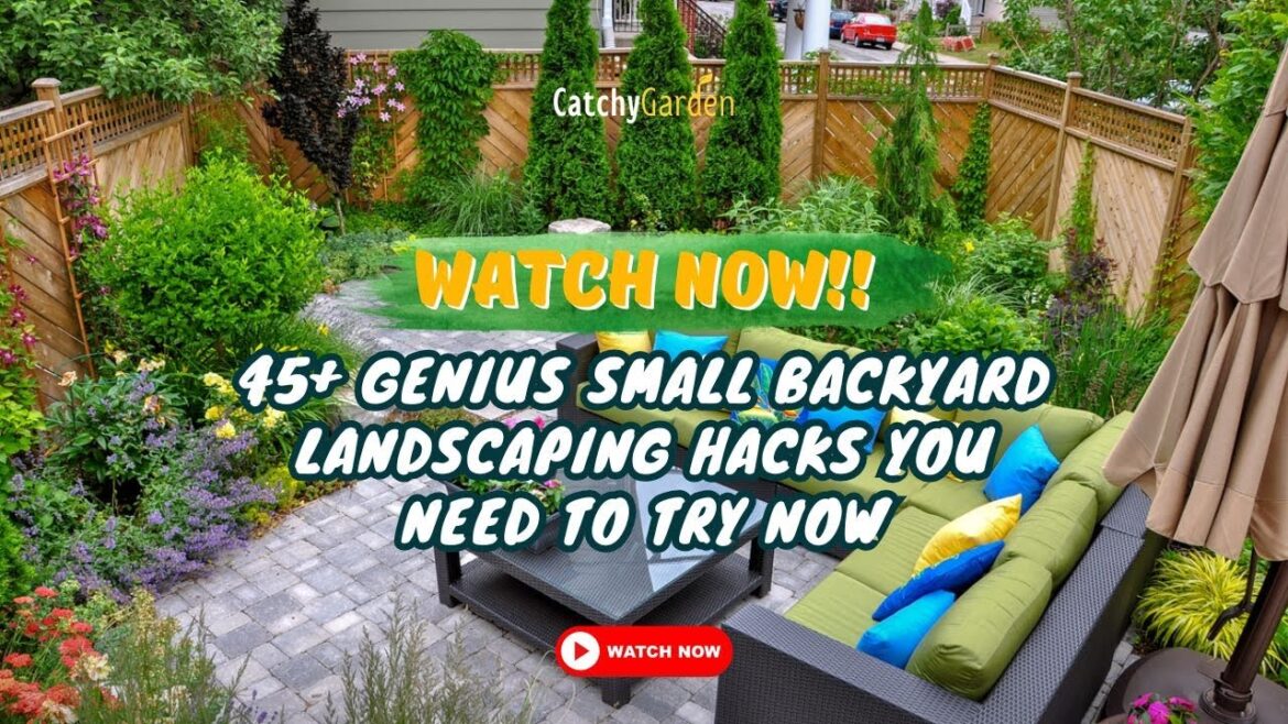 45+ Genius Small Backyard Landscaping Hacks You Need to Try NOW 🏡🌲🌹 // Gardening Ideas