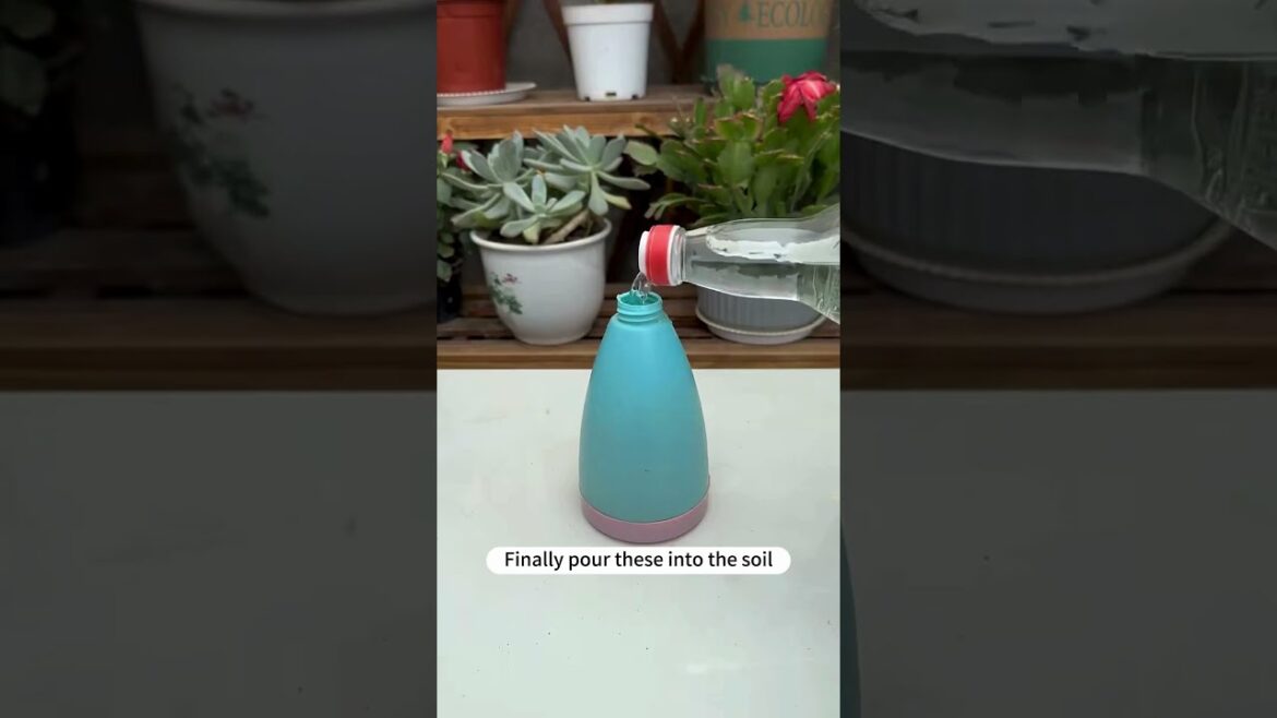 Make your own high-quality nutrient soil with these  simple ingredients! #gardentips #flowertips