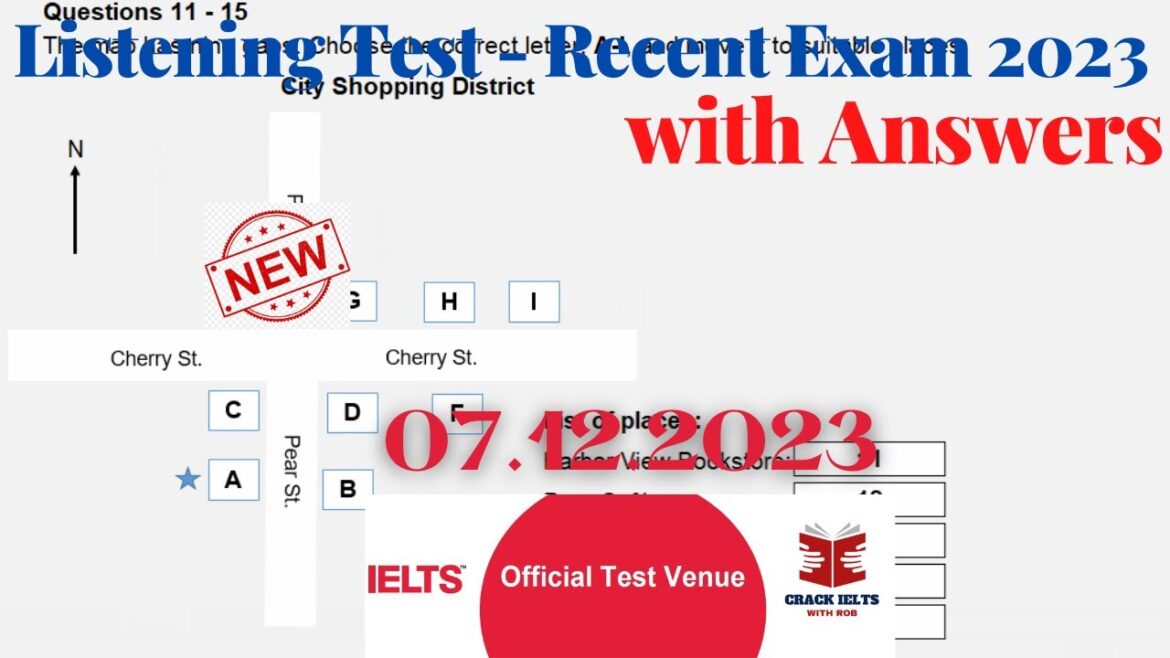 IELTS Listening Actual Test 2023 with Answers | 07.12.2023