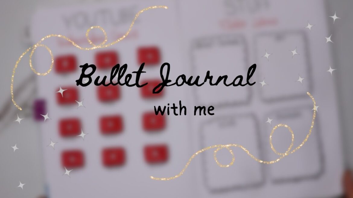 Youtube and Garden Plans | Bullet Journal with me