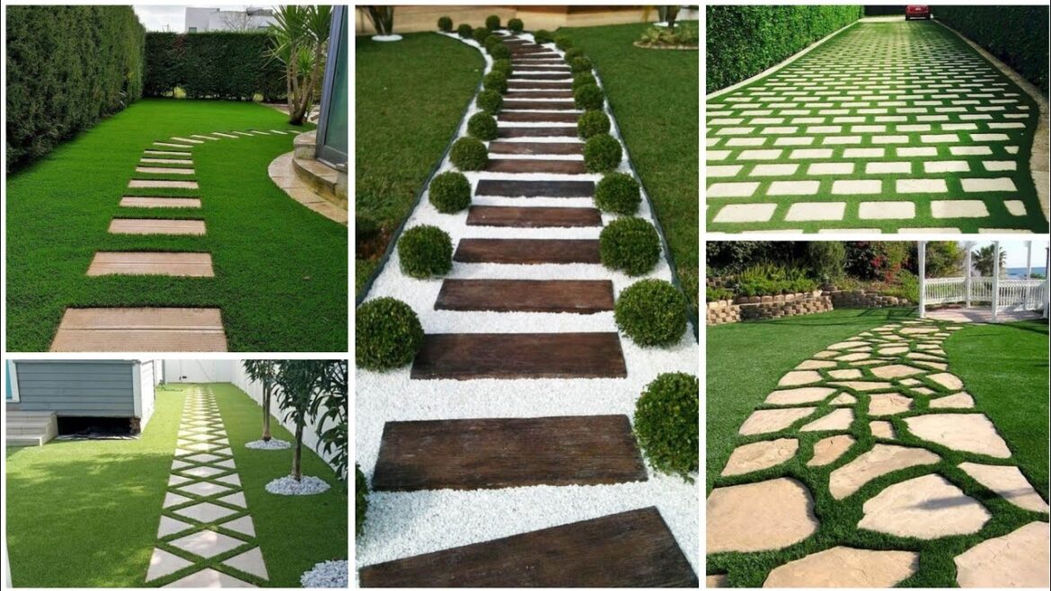 Top 50 ! Modern Paver Or Walkways Design Ideas For Front Yard And Backyard #home #garden #landscape