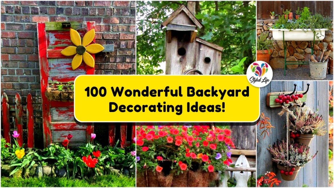 100+ Backyard Decoration Ideas Must See! Garden Ideas with Old things!