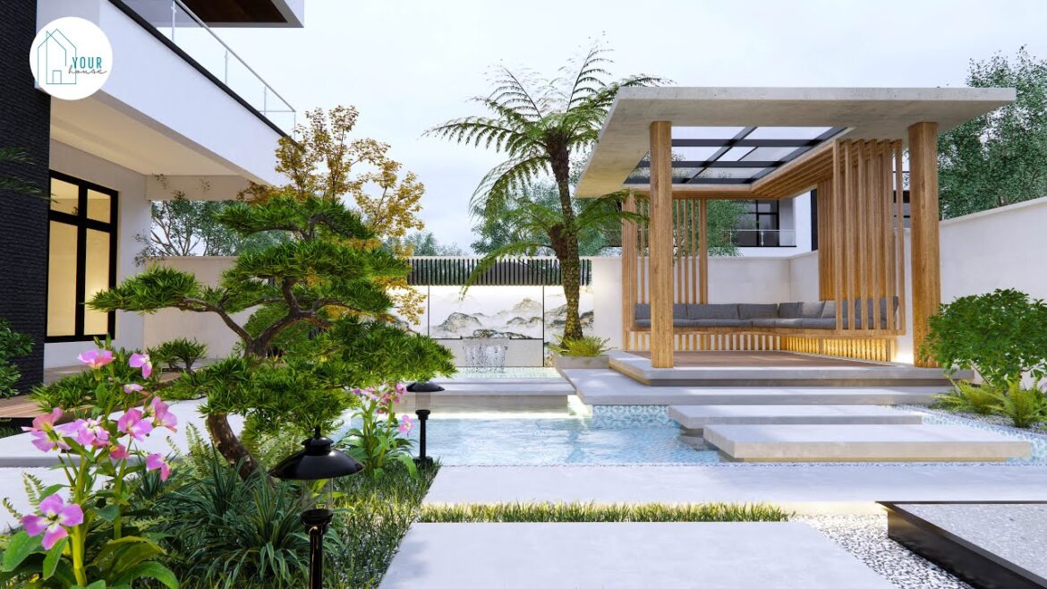 Villa landscape design | Garden design ideas