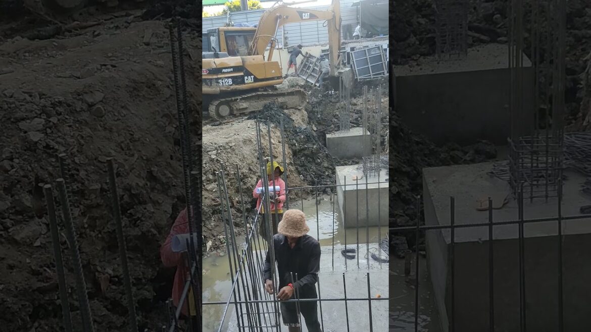 Reinforcement work for stump column 02 #architect #excavator #buildingdesign #constuction #home Reinforcement work for stump column 02 #architect #excavator #buildingdesign #constuction #home