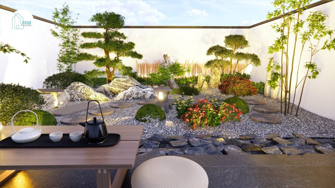 Landscape design | Japanese garden area 20m2 (5x4m)
