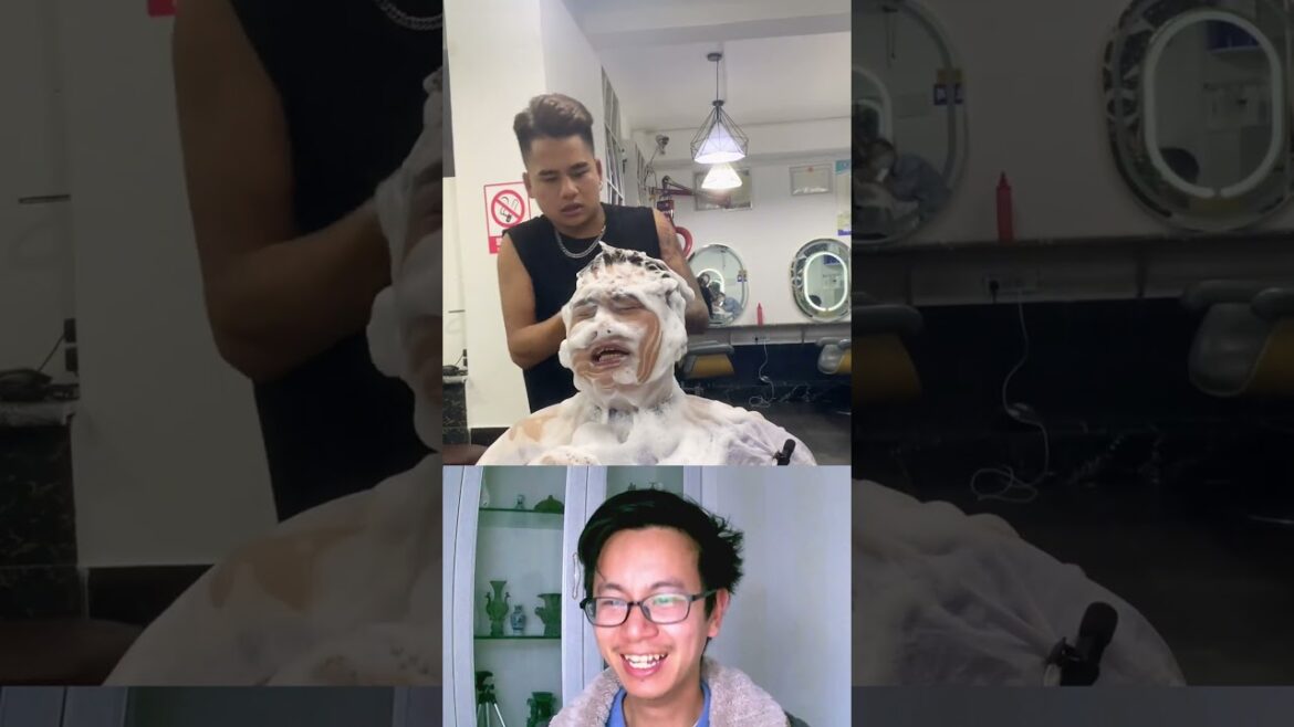 The barber said that there is a promotion on shampoo right now.#haircut  #barber #gardener #humor