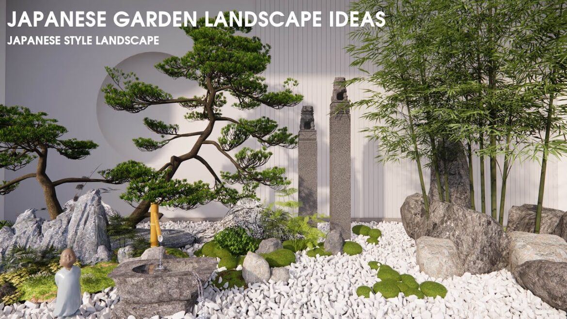 Garden design in traditional Japanese style | Zen garden #10