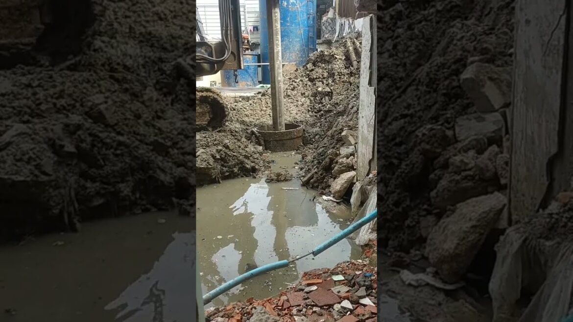 Drilled into the ground for make bored pile #02. #architect #excavator #buildingdesign #architecture Drilled into the ground for make bored pile #02. #architect #excavator #buildingdesign #architecture