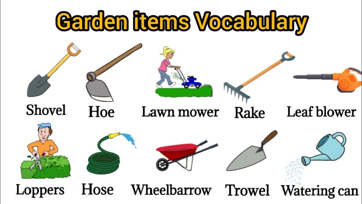 Garden Items Tools  | Gardening Vocabulary Tools | Listen And Practice #vocabulary