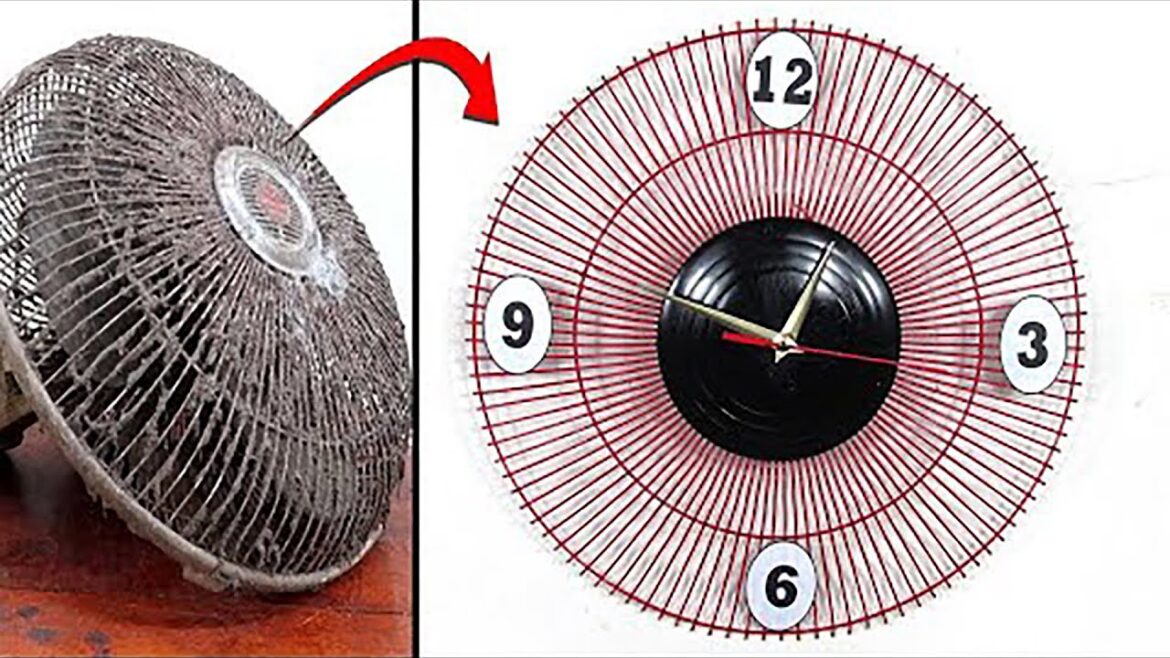 This INCREDIBLE Idea of Using an old Wasted fan In a Home Decor Wall Watch Will Surprise You!