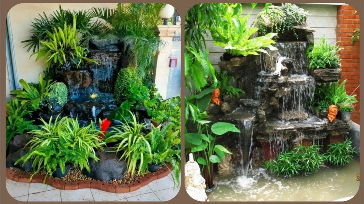 Garden Waterfall Landscaping Design Ideas 2024|Rock Landscaping Ideas For Home Backyard/Front Yard Garden Waterfall Landscaping Design Ideas 2024|Rock Landscaping Ideas For Home Backyard/Front Yard