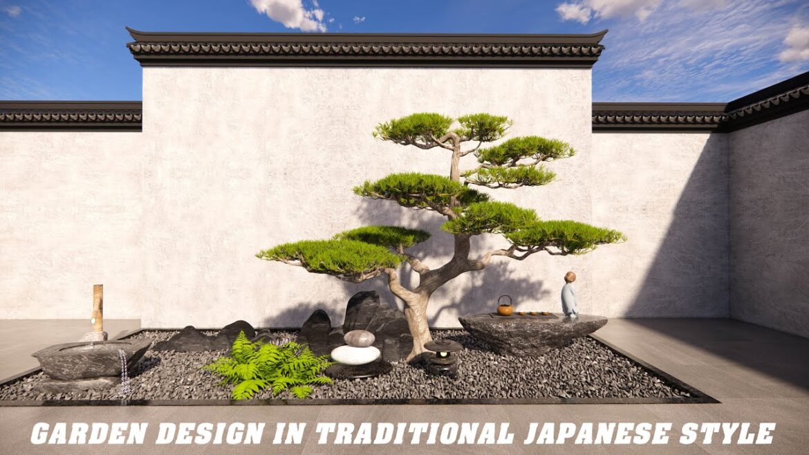 Garden design in traditional Japanese style | Zen garden #7 Garden design in traditional Japanese style | Zen garden #7