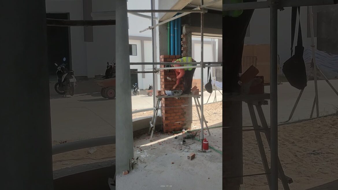 Brick work for piping box #02 #architect #excavator #constuction #buildingdesign #architecturedesign Brick work for piping box #02 #architect #excavator #constuction #buildingdesign #architecturedesign