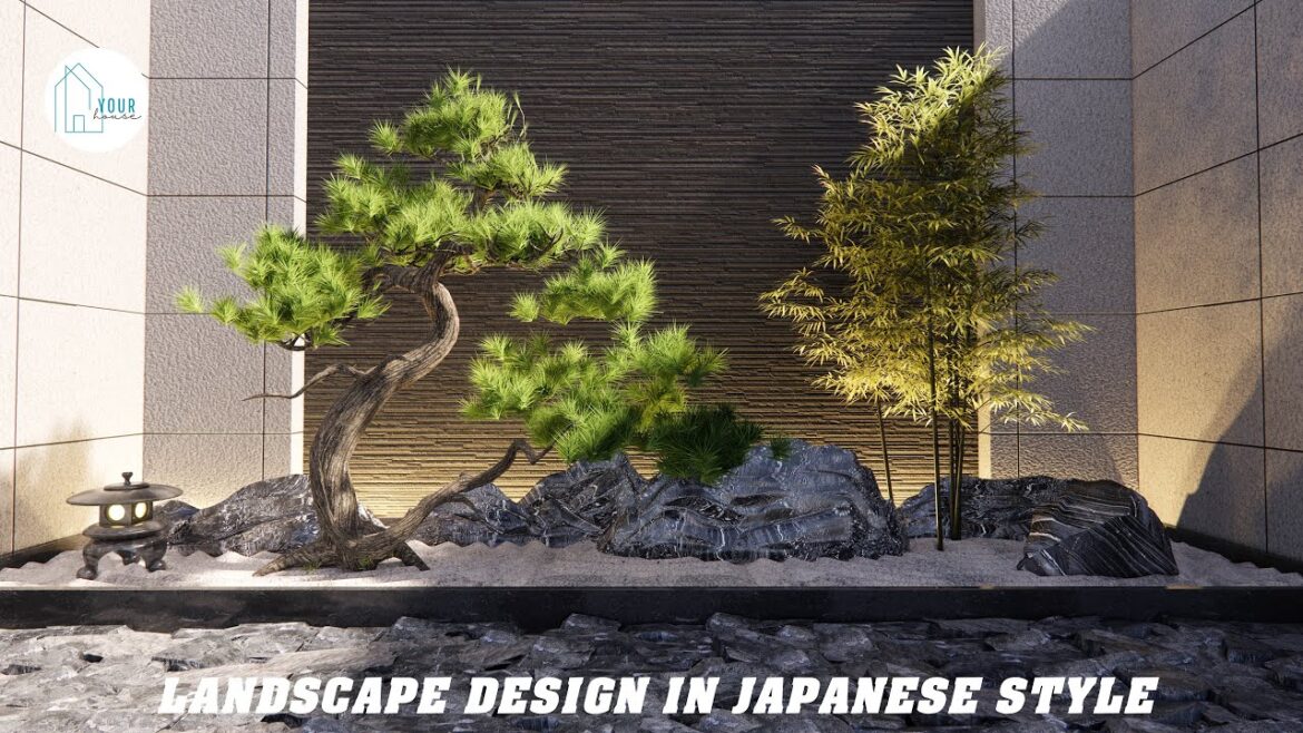 Garden design in traditional Japanese style | Zen garden #5