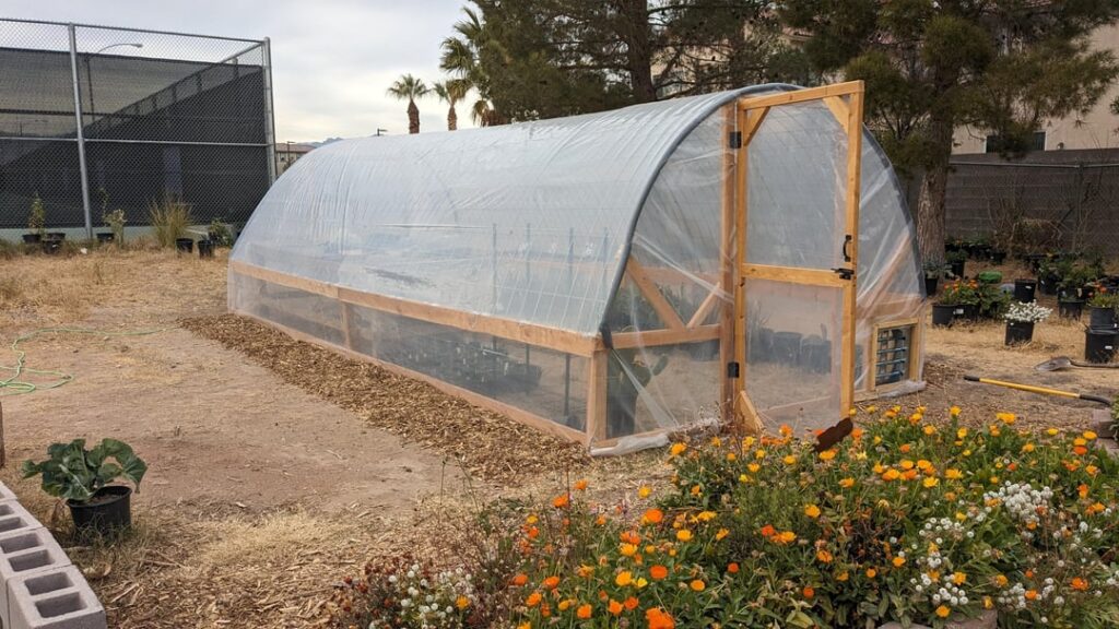 Students helped me build this hoop house