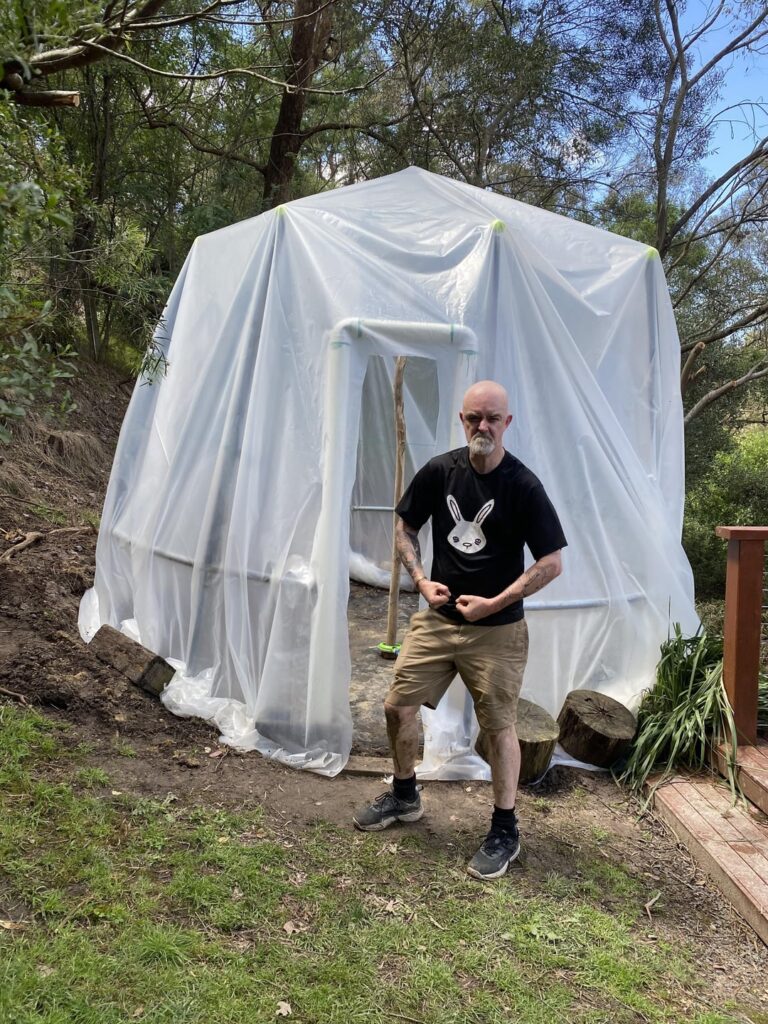 my dad’s DIY greenhouse project my dad's DIY greenhouse project